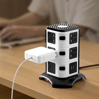 立式三排充电插排
